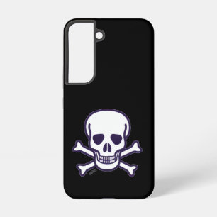 Schädel n Knochen schwarze Samsung S22-Handyhülle Galaxy Hülle