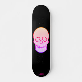 Schädel - Neonleuchte Skateboard
