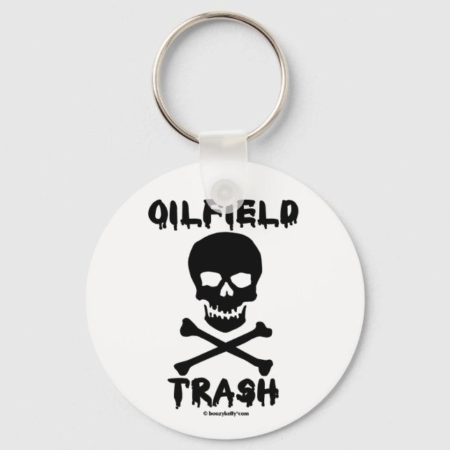 Schädel, Ölfeldermüll, Keyring, Öl, Schlüsselanhänger (Vorderseite)
