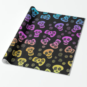Schädel-Packpapier Geschenkpapier