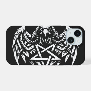 Schädel Pentagramm Tribal von BurnsInhell iPhone 15 Hülle