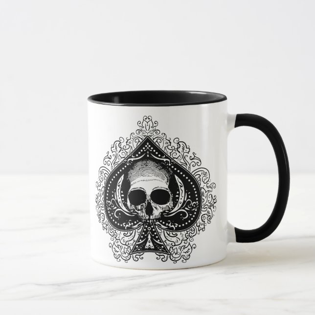Schädel-Pikass Tasse (Rechts)