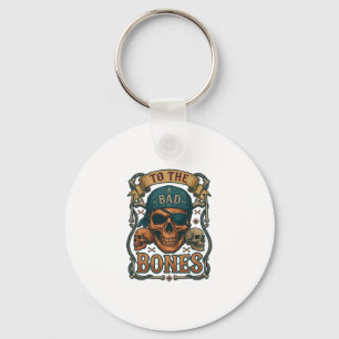 Schädel-Piratenschädel-Bandana-Seil-Totenkopf Schlüsselanhänger
