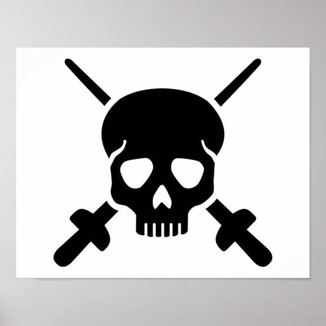 Schädel Poster (Vorne)