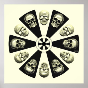Schädel Poster