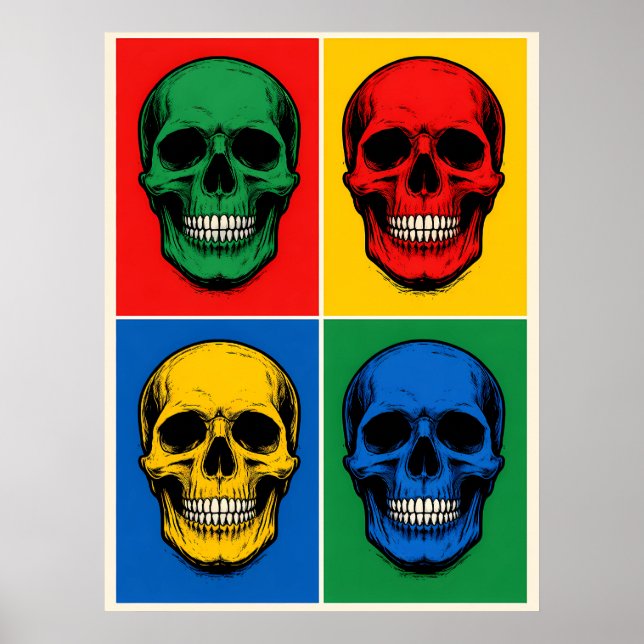 Schädel Poster (Vorne)