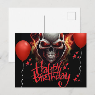 Schädel Postkarte