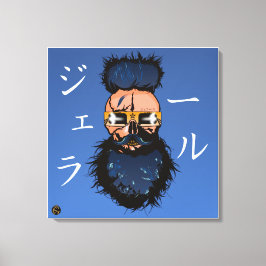 Schädel-Punk-Hipster-Todeskopf Leinwanddruck