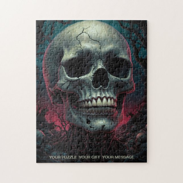 Schädel Puzzle (Vertikal)