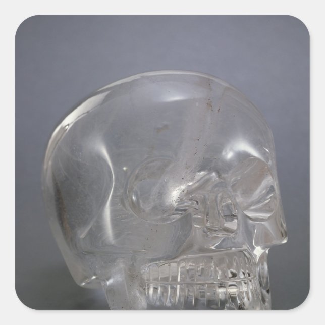 Schädel Quadratischer Aufkleber (Vorderseite)