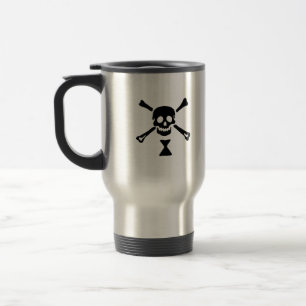 Schädel-Reise-Tasse Emanuel Wynne schwarze Reisebecher