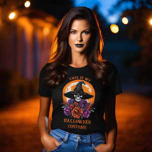 Schädel & Rosen Das ist mein Halloween Kostüm-Shir T-Shirt