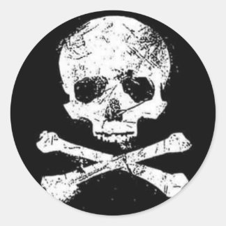 Schädel Runder Aufkleber