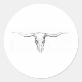 Schädel Runder Aufkleber