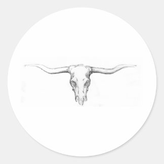 Schädel Runder Aufkleber