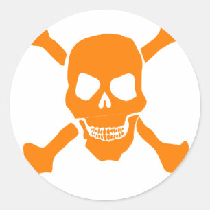 Schädel Runder Aufkleber