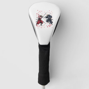 Schädel-Samurai-Duell Golf Headcover