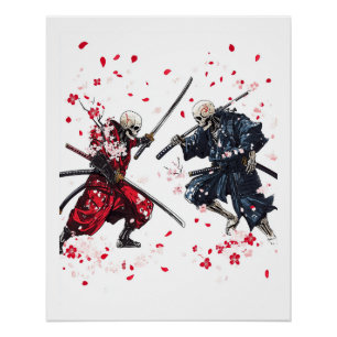 Schädel-Samurai-Duell Poster