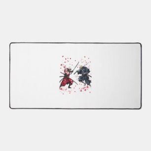 Schädel-Samurai-Duell Schreibtischunterlage
