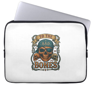 Schädel-Schädel-Bandana-Seil-Totenkopf-Pirat Laptopschutzhülle
