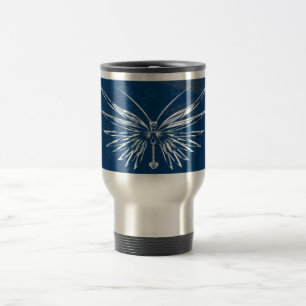 Schädel-Schmetterlings-Reise-Tasse Reisebecher