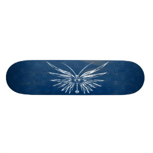 Schädel-Schmetterlings-Skateboard Skateboard