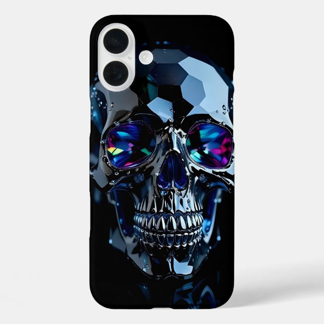 Schädel-Schmuck Case-Mate iPhone Hülle (Rückseite)