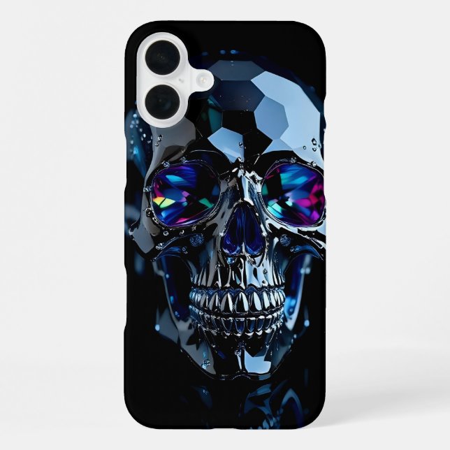 Schädel-Schmuck iPhone Hülle (Rückseite)