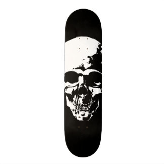 Schädel-Schwarzes Skateboard