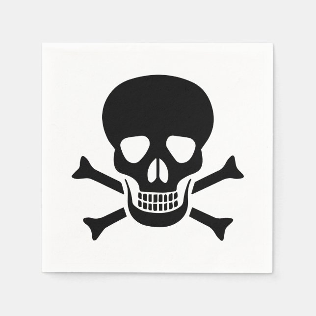Schädel Serviette (Vorderseite)