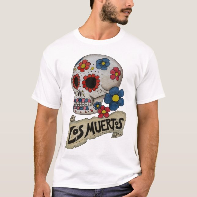 Schädel-Shirt Los Muertos T-Shirt (Vorderseite)