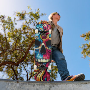 Schädel Skateboard