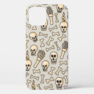 Schädel, Skelett und Knochen nahtlose Muster Hand Case-Mate iPhone Hülle