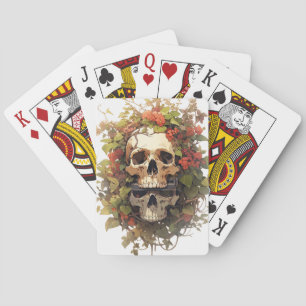 Schädel Spielkarte