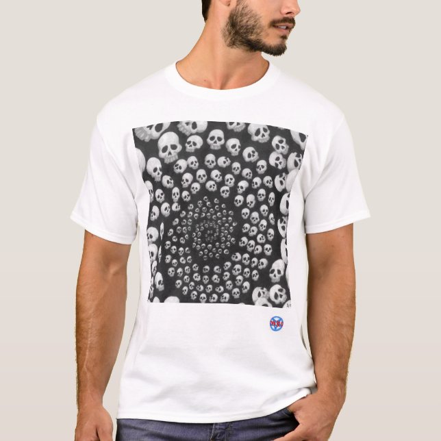 Schädel-Spirale T-Shirt (Vorderseite)