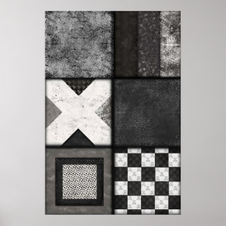 Schädel, Spitzen und Spiderweb-Poster in schwarz u Poster