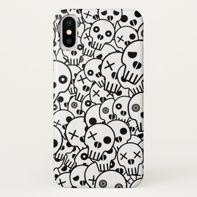Schädel-Stapel Case-Mate iPhone Hülle (Rückseite)