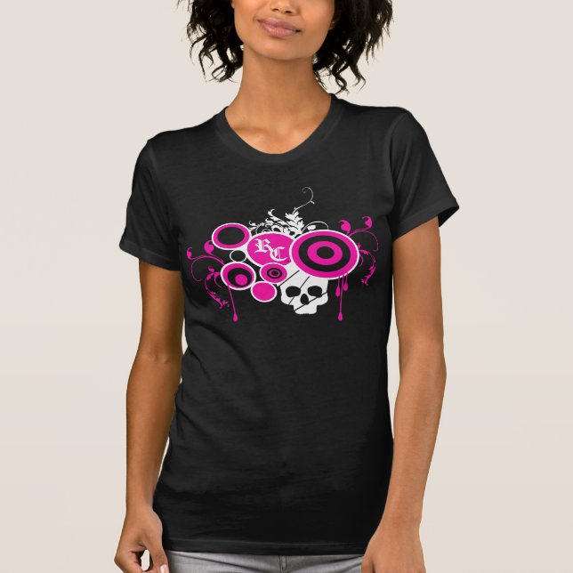 Schädel-Strudel - Rosa T-Shirt (Vorderseite)