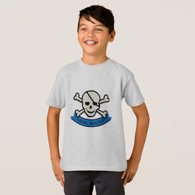 Schädel - T - Shirt für Kinder (Vorne ganz)