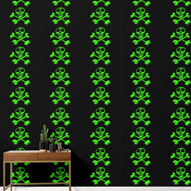 Schädel Tapete (Korridor)
