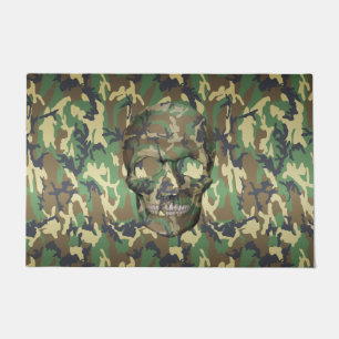 Schädel-Tarnungs-Muster der WaldCamouflage-3D Fußmatte