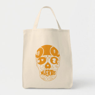 Schädel-Tasche Dia De Los Muertos Orange Tragetasche