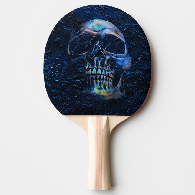 Schädel Tischtennis Schläger (Vorderseite)