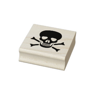 Schädel, Tod, Mensch, Schädel, Knochen, Halloween, Gummistempel