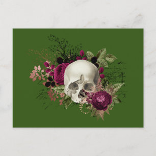 Schädel Totenkopf Postkarte