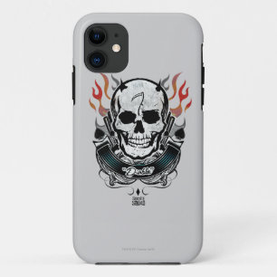 Schädel-u. Flammen-Tätowierungs-Kunst der Case-Mate iPhone Hülle