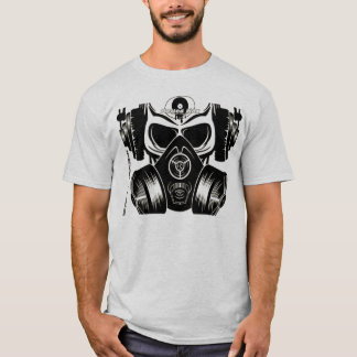 Schädel u. Gasmask Shirt