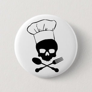 Schädel u. Knochen-Koch Button