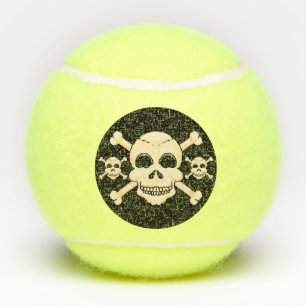 Schädel u. Knochen-Tennisbälle Tennisbälle