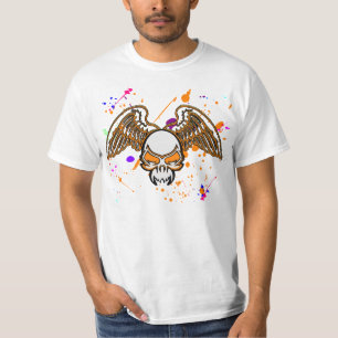 Schädel und Flügel T-Shirt